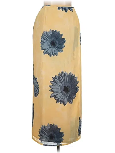 Pre-owned Monte Casual Skirt In Yellow