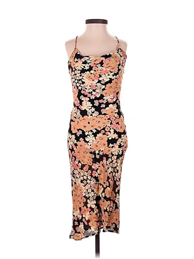 Pre-owned Monte Cocktail Dress In Orange