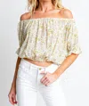 Monte Whim Top In Gardenia In White
