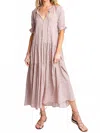 Monte Women's Alyssa Midi Dress In Pink In Multi