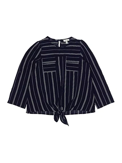 Pre-owned Monteau 3/4 Sleeve Blouse In Blue