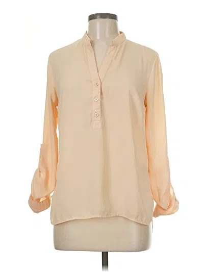 Pre-owned Monteau 3/4 Sleeve Blouse In White