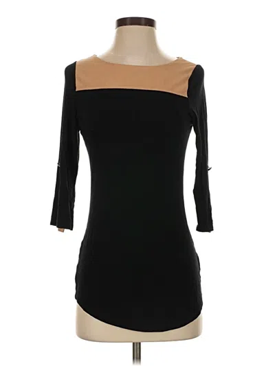 Pre-owned Monteau 3/4 Sleeve T-shirt In Black