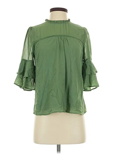 Pre-owned Monteau 3/4 Sleeve T-shirt In Green