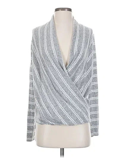 Pre-owned Monteau Cardigan Sweater In Silver