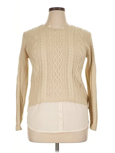 Pre-owned Monteau Cardigan Sweater In White