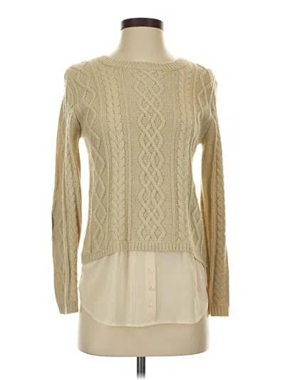 Pre-owned Monteau Cardigan Sweater In White
