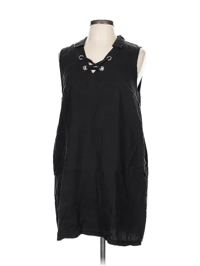 Pre-owned Monteau Casual Dress In Black