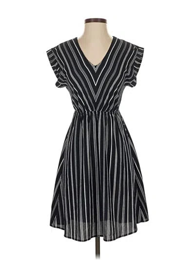 Pre-owned Monteau Casual Dress In Black