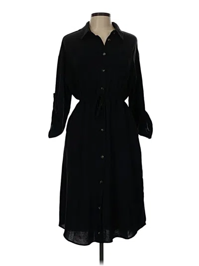 Pre-owned Monteau Casual Dress In Black
