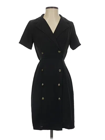 Pre-owned Monteau Casual Dress In Black