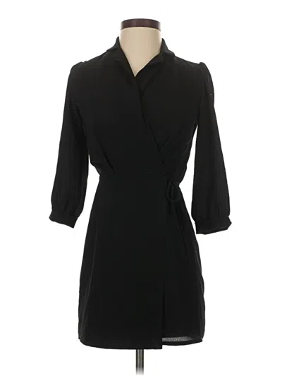 Pre-owned Monteau Casual Dress In Black