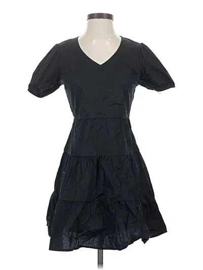 Pre-owned Monteau Casual Dress In Black