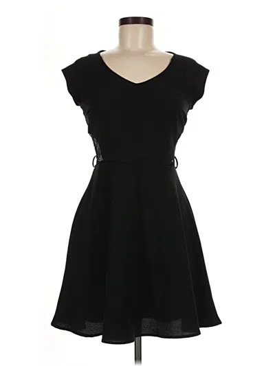 Pre-owned Monteau Casual Dress In Black