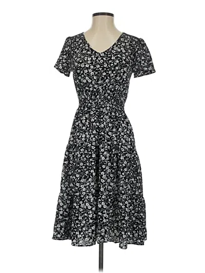 Pre-owned Monteau Casual Dress In Black