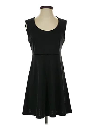 Pre-owned Monteau Casual Dress In Black