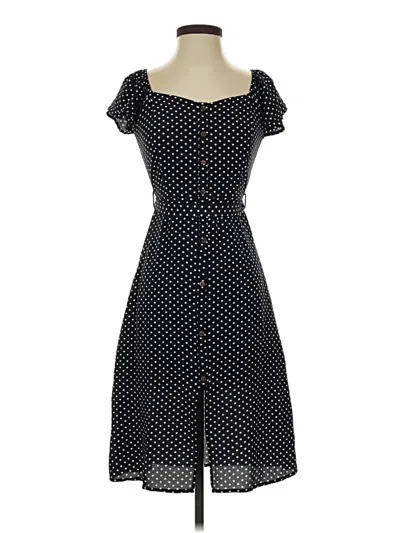 Pre-owned Monteau Casual Dress In Black