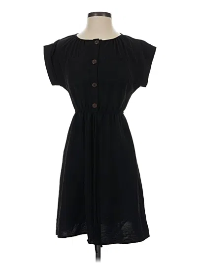 Pre-owned Monteau Casual Dress In Black