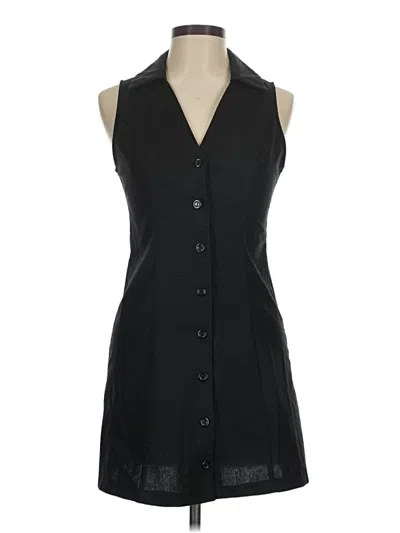 Pre-owned Monteau Casual Dress In Black