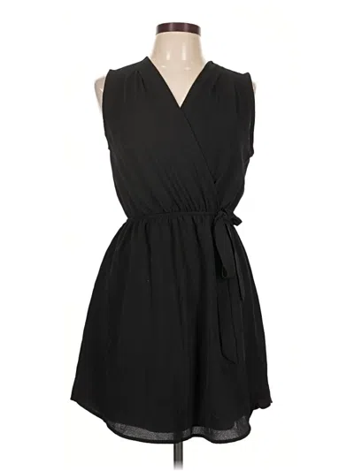 Pre-owned Monteau Casual Dress In Black