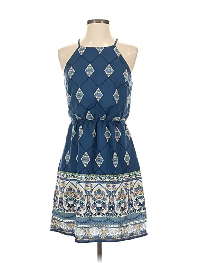 Pre-owned Monteau Casual Dress In Blue