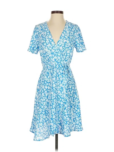 Pre-owned Monteau Casual Dress In Blue