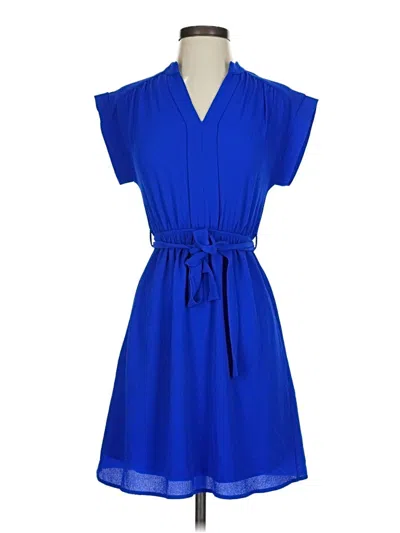 Pre-owned Monteau Casual Dress In Blue
