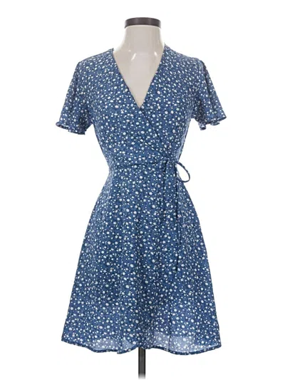 Pre-owned Monteau Casual Dress In Blue