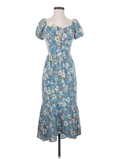 Pre-owned Monteau Casual Dress In Blue
