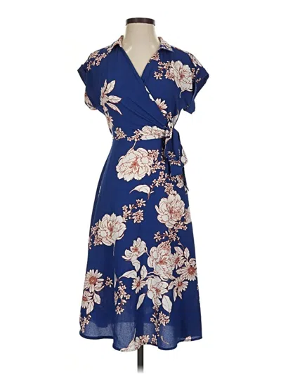Pre-owned Monteau Casual Dress In Blue