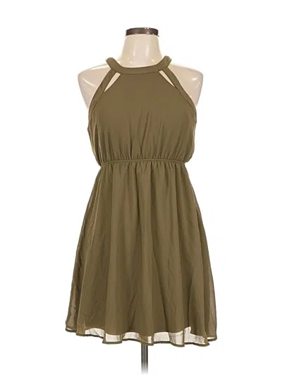 Pre-owned Monteau Casual Dress In Brown