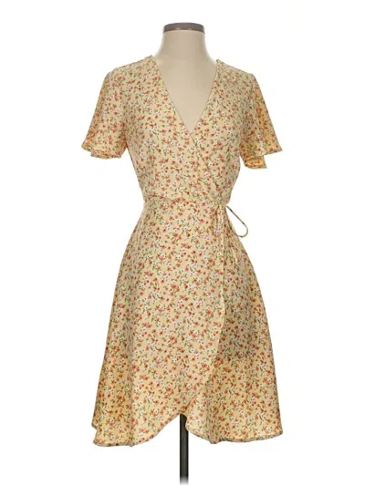 Pre-owned Monteau Casual Dress In Brown