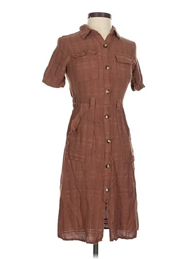 Pre-owned Monteau Casual Dress In Brown