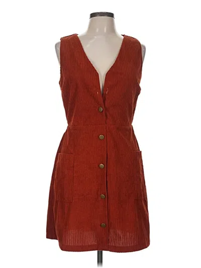 Pre-owned Monteau Casual Dress In Brown