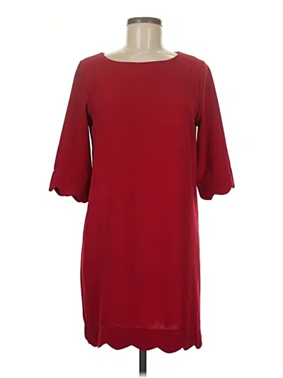 Pre-owned Monteau Casual Dress In Burgundy
