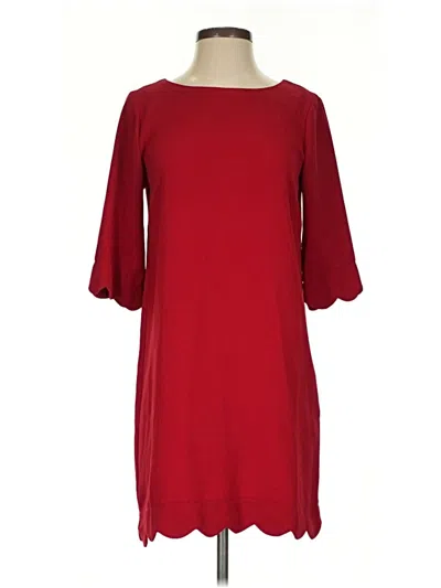Pre-owned Monteau Casual Dress In Burgundy