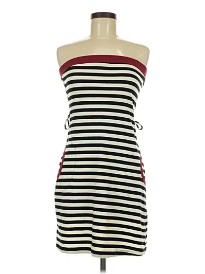 Pre-owned Monteau Casual Dress In Burgundy