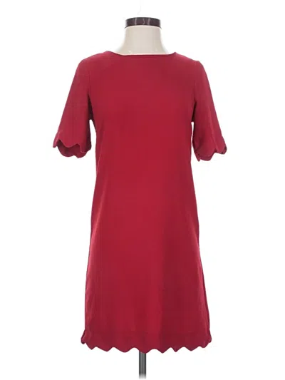 Pre-owned Monteau Casual Dress In Burgundy
