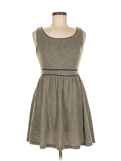 Pre-owned Monteau Casual Dress In Gray