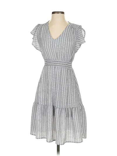 Pre-owned Monteau Casual Dress In Gray