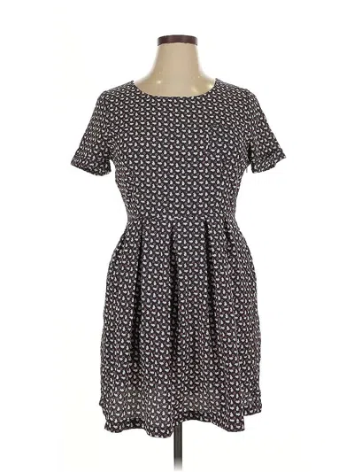 Pre-owned Monteau Casual Dress In Gray
