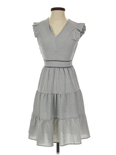 Pre-owned Monteau Casual Dress In Gray