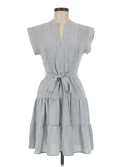Pre-owned Monteau Casual Dress In Gray