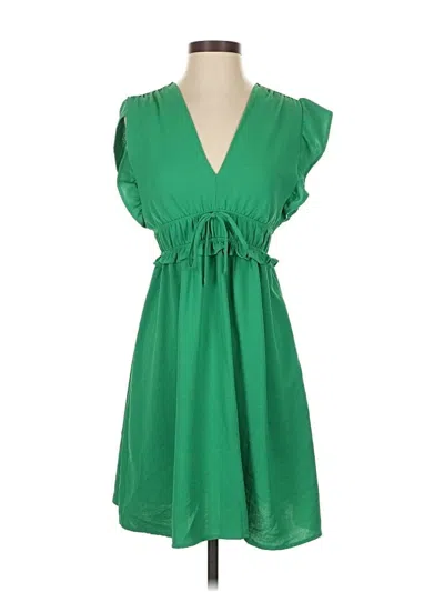 Pre-owned Monteau Casual Dress In Green