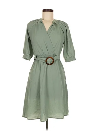 Pre-owned Monteau Casual Dress In Green