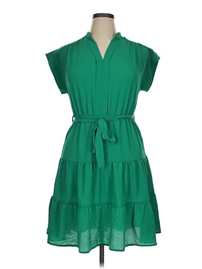 Pre-owned Monteau Casual Dress In Green