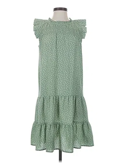 Pre-owned Monteau Casual Dress In Green