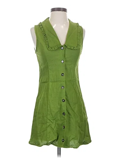 Pre-owned Monteau Casual Dress In Green