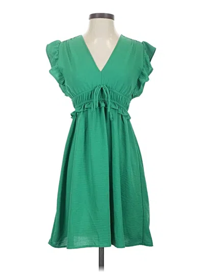 Pre-owned Monteau Casual Dress In Green