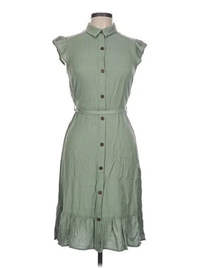 Pre-owned Monteau Casual Dress In Green